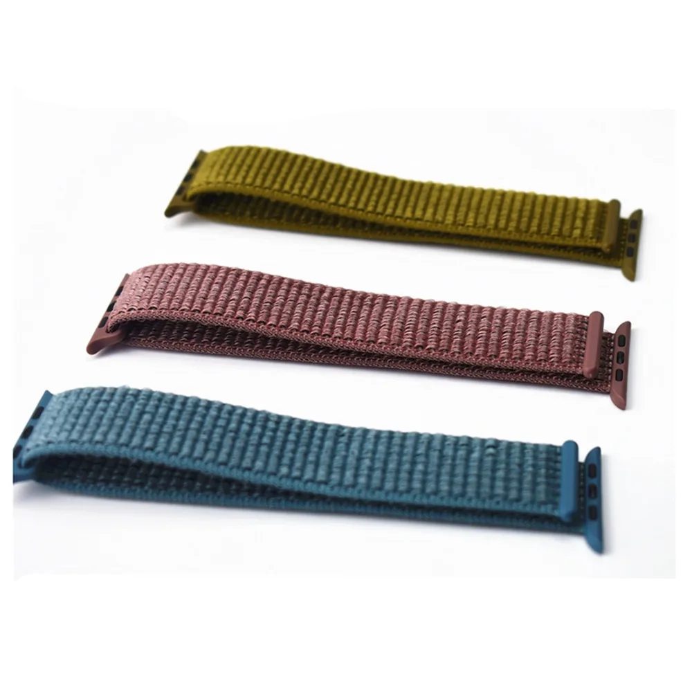 Sport Loop strap For apple watch band Apple Watch 4 3 correa iwatch band 38mm 42mm 44 mm 40mm Nylon bracelet watch Accessories