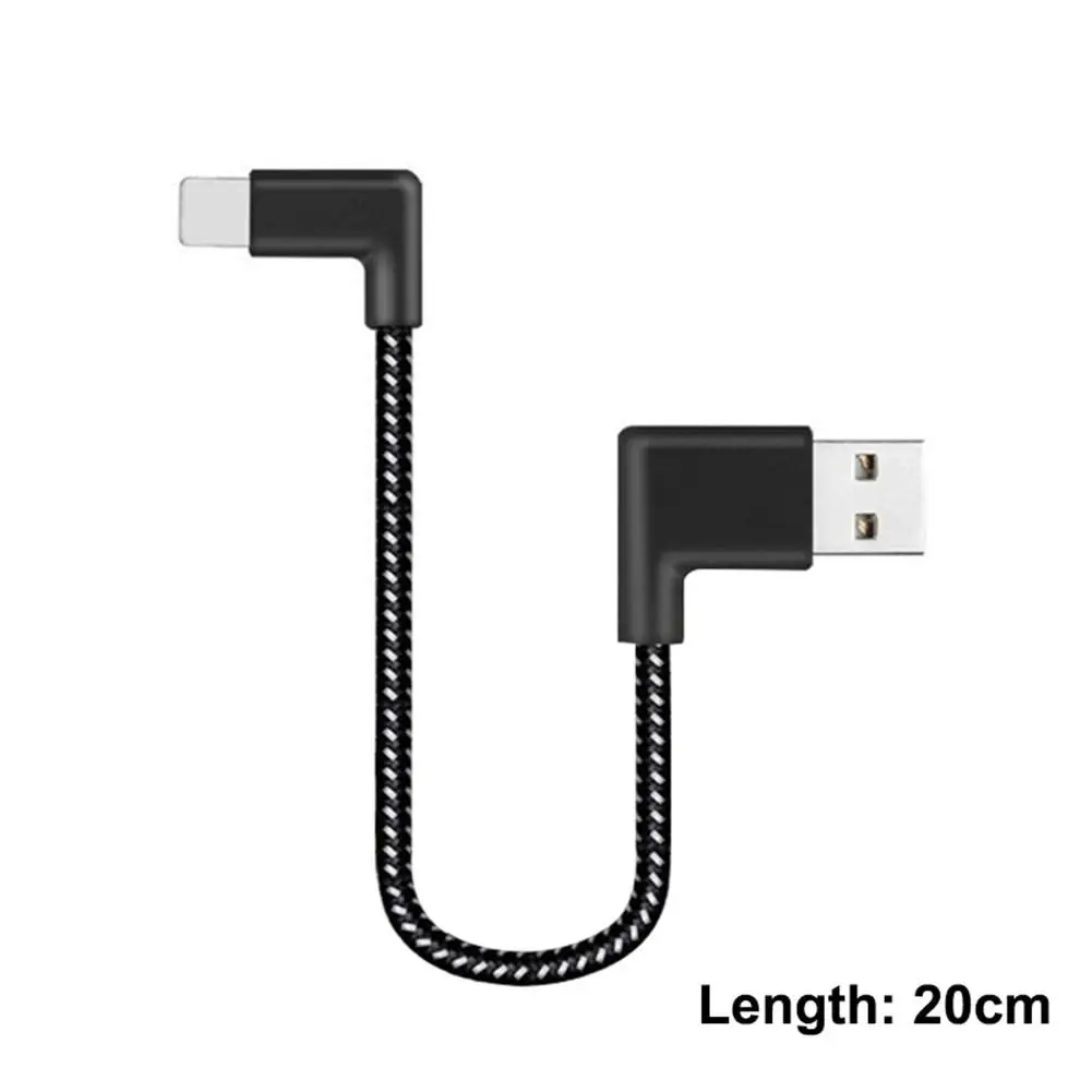 90 градусов l образный левый и правый USB кабель для зарядки мобильного телефона