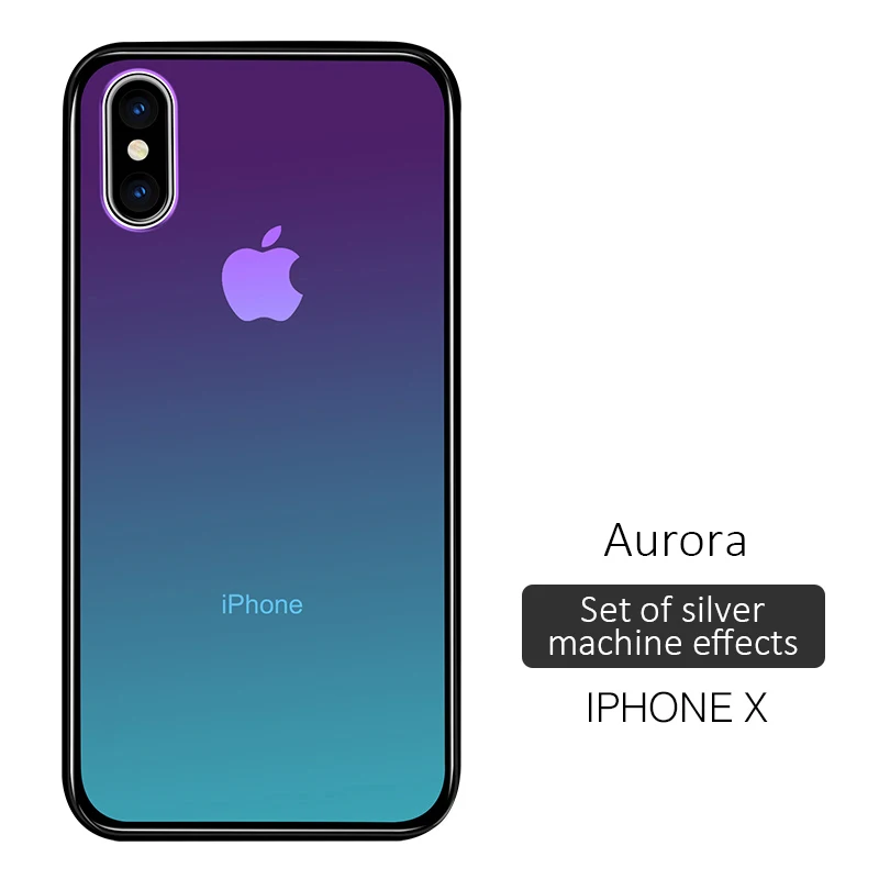 Gradient Tempered Glass Phone Case