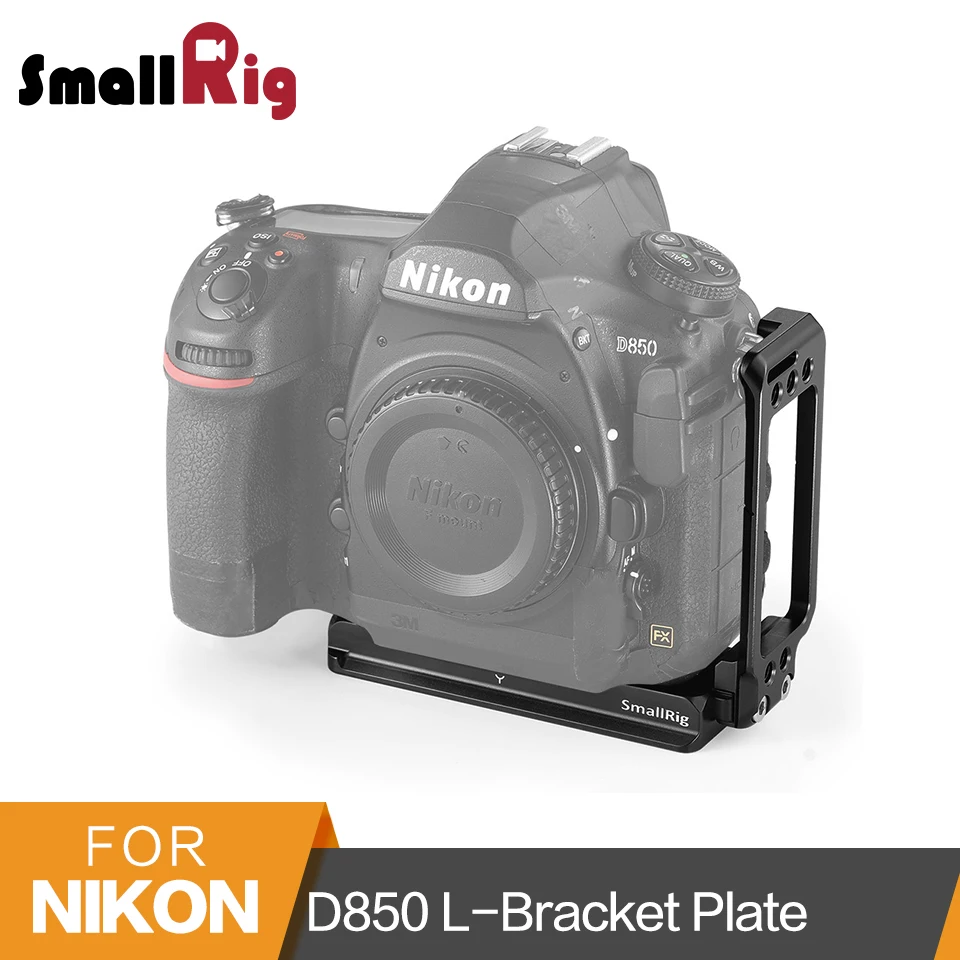 SmallRig D850 L Bracket for Nikon D850 Camera Arca Swiss Standard Quick