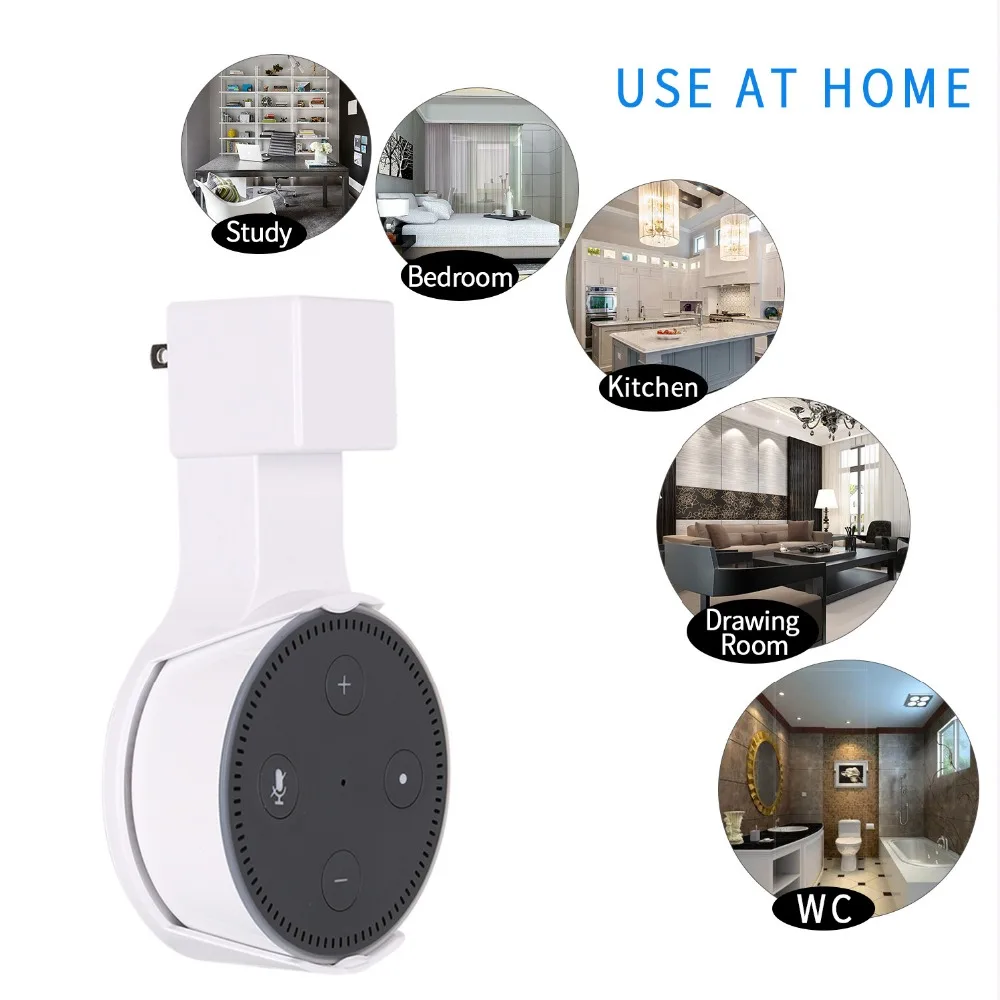 Smart audio Аксессуары смарт-Динамик адаптер питания настенный держатель стенд для Amazon Echo Dot 2 для дома, спальни, ванной WC darwingroom