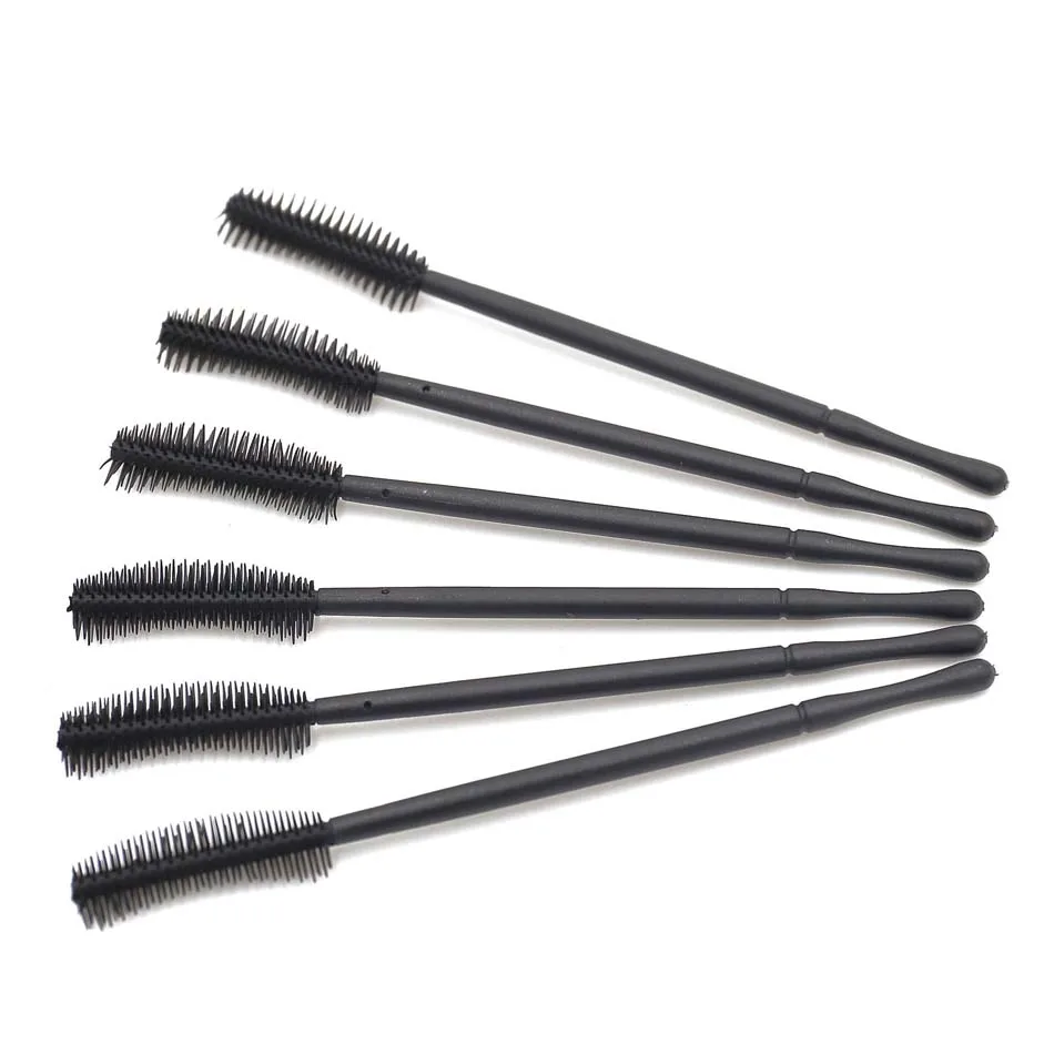 Fadvan 50pcs Eyelash Brush Silicone Gel Makeup Brushes Comb Mascara Wands Professional Beauty Tools