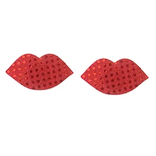 VENI lynnодноразовые Iip-образные наклейки на грудь невидимые красные пикантные блестки дышащие антиосветительные наклейки на грудь страсти