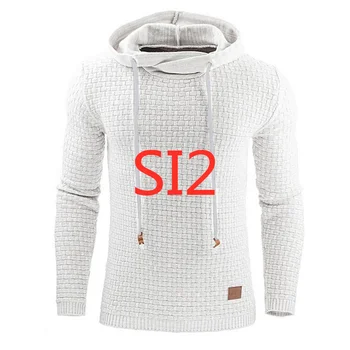 

SI2 For Men's New Custom Print Hip Hop Hooded Spring Autumn Men Jacket Hooded Pullover Sweatshirt Slim Fit Male Sportswear Coats