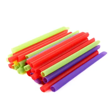 

80Pcs/Lot New Hot Sale Drink Pearl Milkshake Fat Bubble Tea Straws Cocktail Party Smoothies Jumbo #53801
