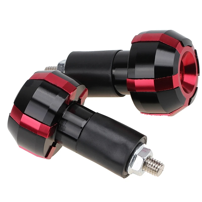 1Pair 22mm Motorcycle Grips Anti Vibration Motocross Handle Bar End
