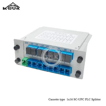 

30pcs CATV FTTH 1*16 SC-UPC PLC splitter Cassette box 1*16 splitter Fiber Optical Cassette Box PLC Splitter Card Module Insert