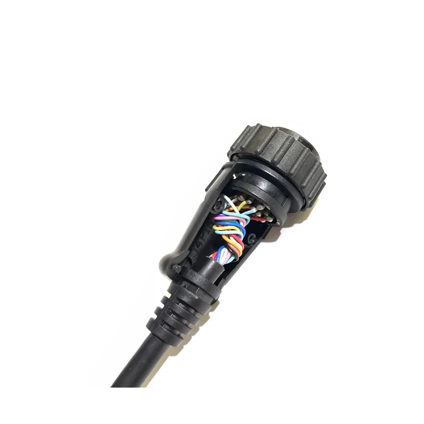 Для Be-nz автомобиля 14pin полный штырькового шнура для OBD2 16pin кабель obd-ii разъем OBD 2 адаптер автомобильный диагностический инструмент 14 иголок