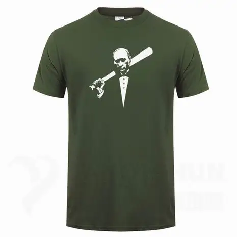 Funny Men's Tee Shirt Russian President Vladimir Putin Print T-shirt Top Quality Cotton Short sleeves Tops Fashion Men Tees