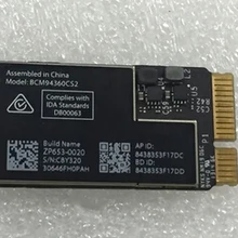 Беспроводная Wifi карта Broadcom Bcm94360CS2 BCM94360CS2AX Bluetooth Bt для A1466 A1465 A1370 1369