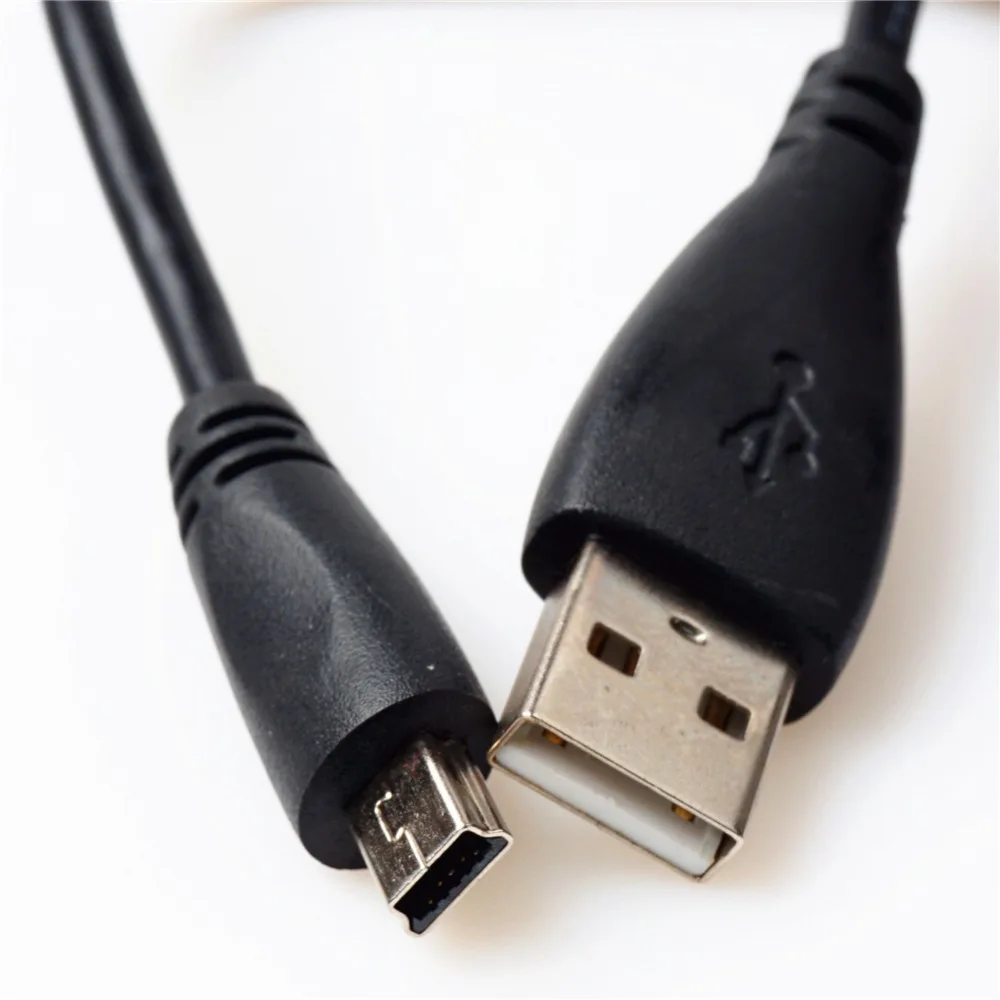 2 pcs عالية الجودة قصيرة البسيطة usb الطاقة كابل مع الفريت الأساسية USB 2.0 نوع A إلى B البسيطة ذكر 5 دبوس بيانات كابل شحن 86 cm