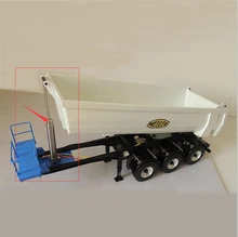 Rc car upgrade parts hydraulic lifting oil cylinder kits for 1/14 rc tamiya 8X8 truck 6X6 dumper container trailer tractor toys lesu cnc metal chassis rail for 1 14 model rc hino 8 8 hydraulic dumper truck