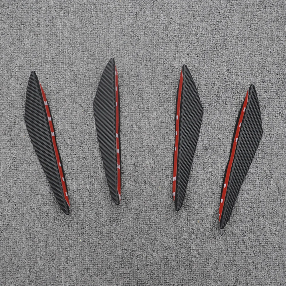 

Decorative Front Side Stickers Carbon Fiber Look Decals 4pcs/set Car Styling Universal
