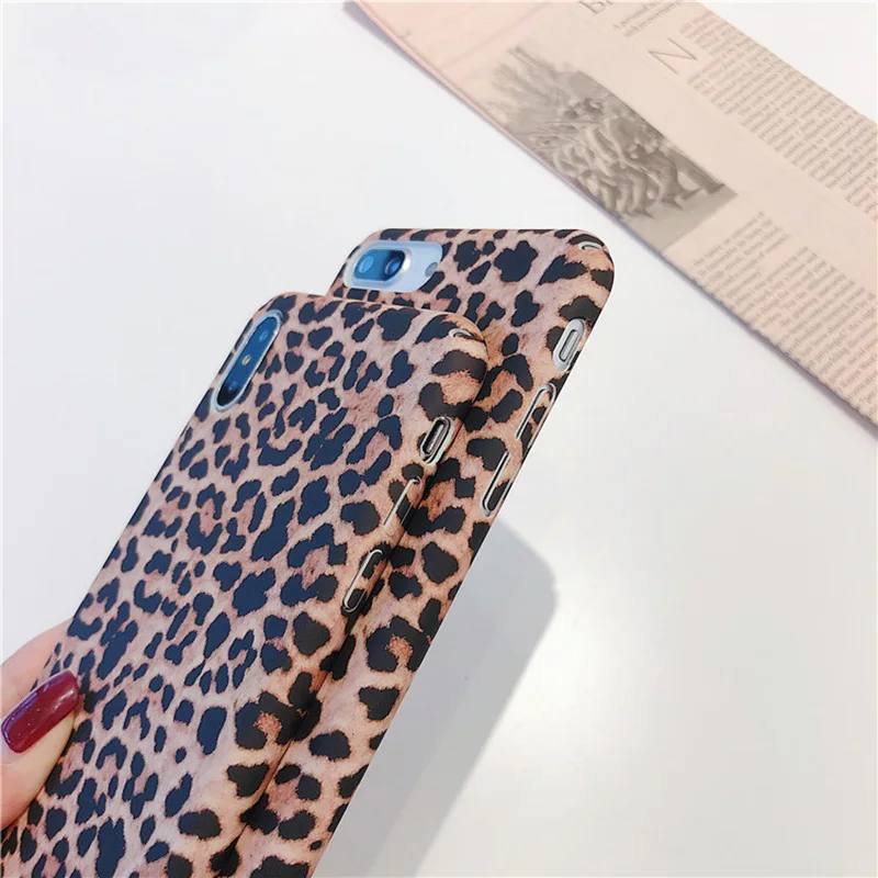 KIPX1097Z_2_JONSNOW Leopard Pattern Hard Case for iPhone 7 8 Plus 6S 6 Plus XS XR XS Max Phone Cases Fashion All-inclusive Protect PC Cover Capa