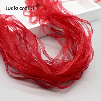 

Lucia Crafts 20y 3mm Organza Ribbon for Gift Wrapping Headwear Material DIY Garment Sewing Accessories P0307