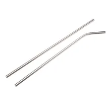 2 шт./лот прямая изогнутая трубочка трубочки для питья из нержавеющей стали для стакана