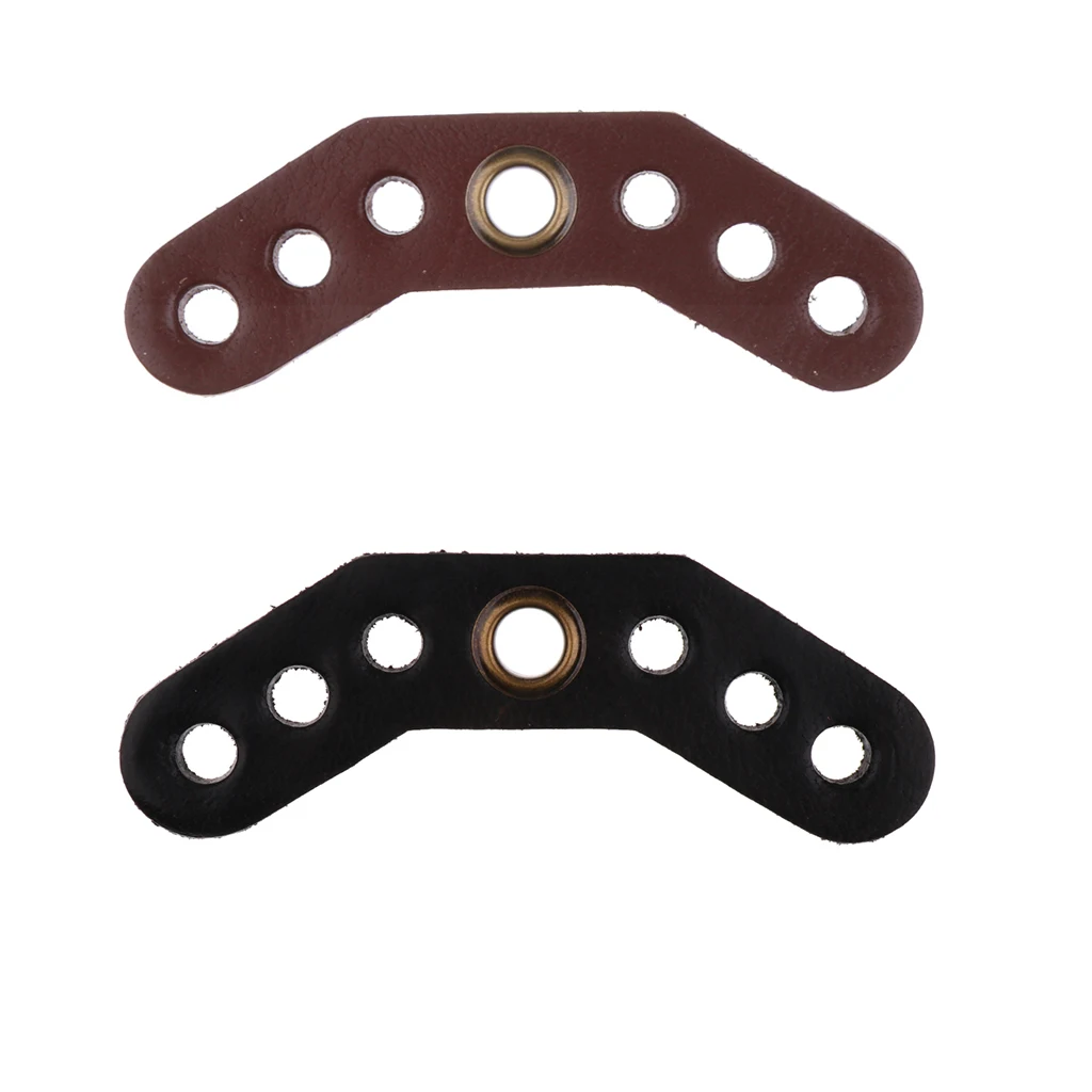 

Footful Archery Bow Wrist Sling Leather Yoke Bracket Mount Outdoor Hunting Accessories Black/Brown