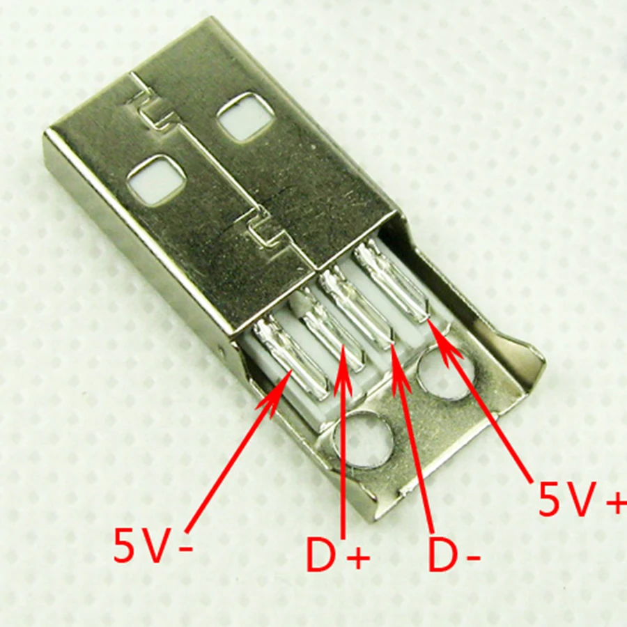 5 компл. DIY Micro USB Тип A сварочный штекер Соединитель 3 в 1 разъем адаптер для OD 0 мм