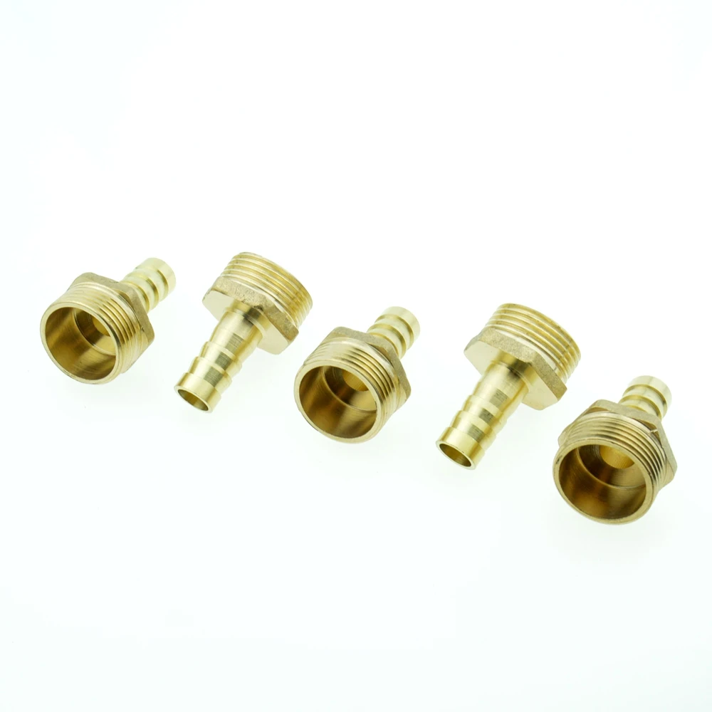 3Pcs 12mm Hose Barb Tail To 3/4 Inch BSP Male Thread Straight Barbed