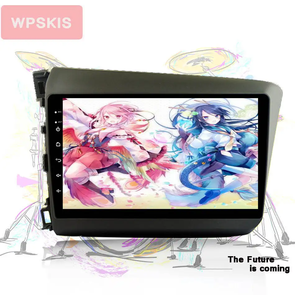 Cheap 9 inch 2 din Android 9.0 Car GPS 4G RAM 64G Radio DVD player For Honda Civic 2011-2015 Support DVR TPMS Camera Head units swc bt 3