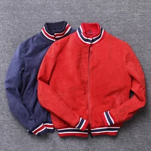 YR!.. Новая классическая Повседневная кожаная куртка, пальто из козьей кожи для мужчин. Тонкая бейсбольная детская замшевая куртка, распродажа