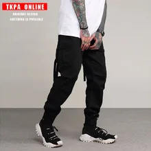 

TKPA Man Military Style Army Cargo Pants Large Pockets Casual Pants Spliced Camouflage Multi Pocket Sweatpants Joggers Trousers