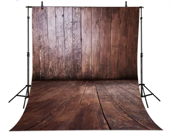 

Old Wooden Interior Bright Wood Brick Wall backdrops Vinyl cloth High quality Computer printed Wooden Backgrounds