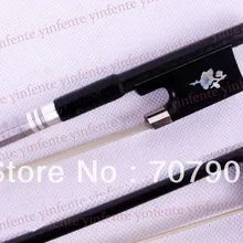 Скрипки Лук Черный углеродного волокна серебряный цвет лук струны