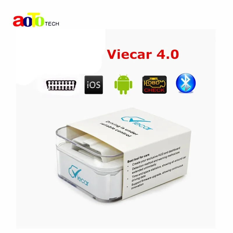 New Super mini elm327 Newest Viecar 4 0 OBD2 Bluetooth Scanner for Multi brands with Car