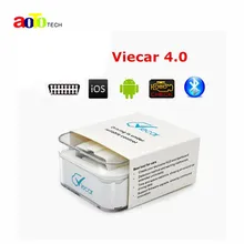 New Super mini elm327 Newest Viecar 4.0 OBD2 Bluetooth Scanner for Multi-brands with Car HUD Display Function for Android & IOS