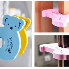 Милые Мультяшные животные, защита для детей, защита от краев, дверной фиксатор, фиксатор, защита пальцев, 50 шт./лот