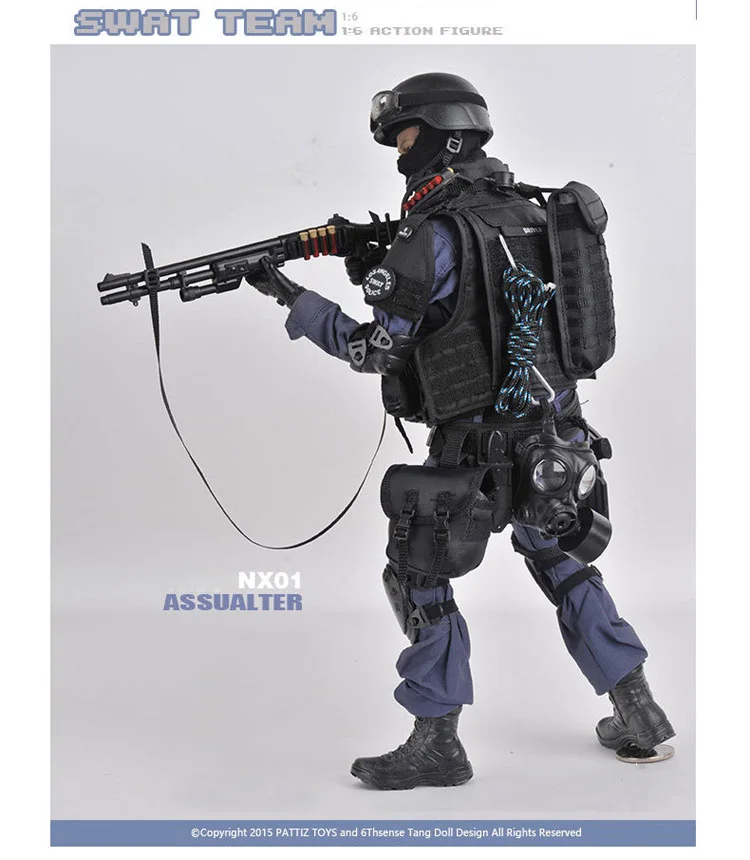 12 дюймов 1/6 шкала Лос-Анжелес США супер полиция экшн фигуры SWAT команда с щитом винтовка пистолет костюм модель Assualter куклы игрушки