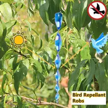 Спиральный отражатель 6/10/20 шт. птичий отталкивающий ветер скручивания напугать стержни светоотражающие декоративные спираль сдерживающим фактором