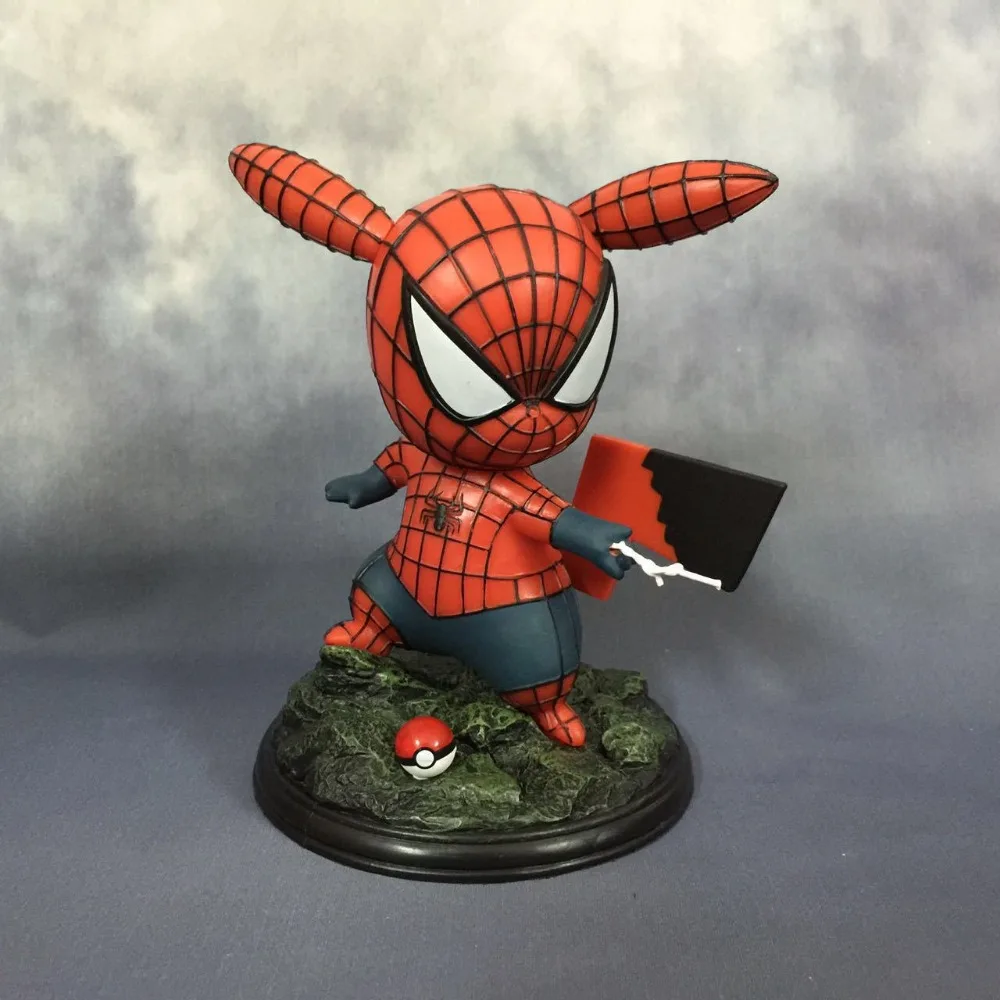 Человек паук рисунок COS Пикачу Venom Удивительный 15 см ПВХ фигурку игрушки
