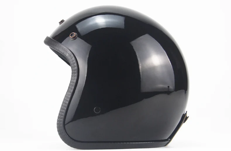 Кожаный винтажный moto rcycle шлем jet capacetes de moto ciclista cascos para moto Кафе racer с открытым лицом