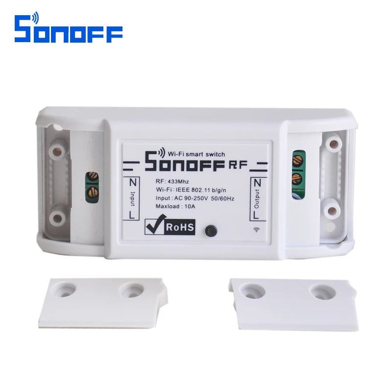 Sonoff RF WiFi Smart Switch 433 МГц рч приемник 86 настенная панель интеллектуальный пульт дистанционного управления беспроводной Wi-Fi светильник 10 А/2200 Вт