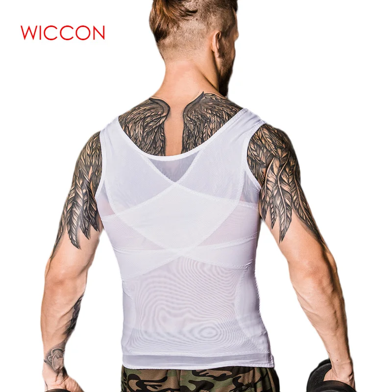 New Arrival Men Vest Body Shaper Tummy Belly Fatty Underwear Vest T Shirt Corset Shapewear Sleeveless Men Bodysuit