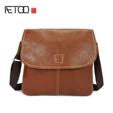 AETOO ручная работа масло воск новая сумка на одно плечо Досуг сумка кожаная Ретро сумка