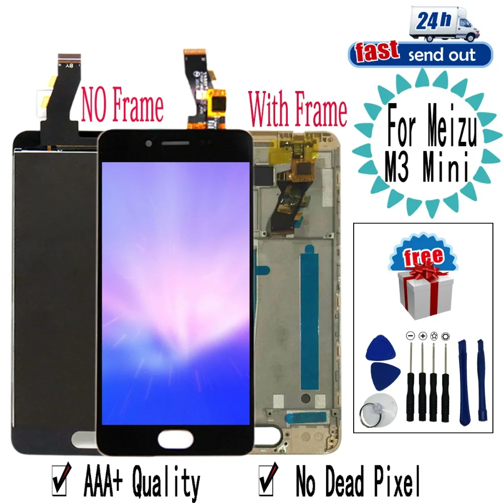 

5.0" LCD For MEIZU M3 Mini LCD Display Touch Screen Digitizer Assembly Replacement with Frame For Meizu M3Mini