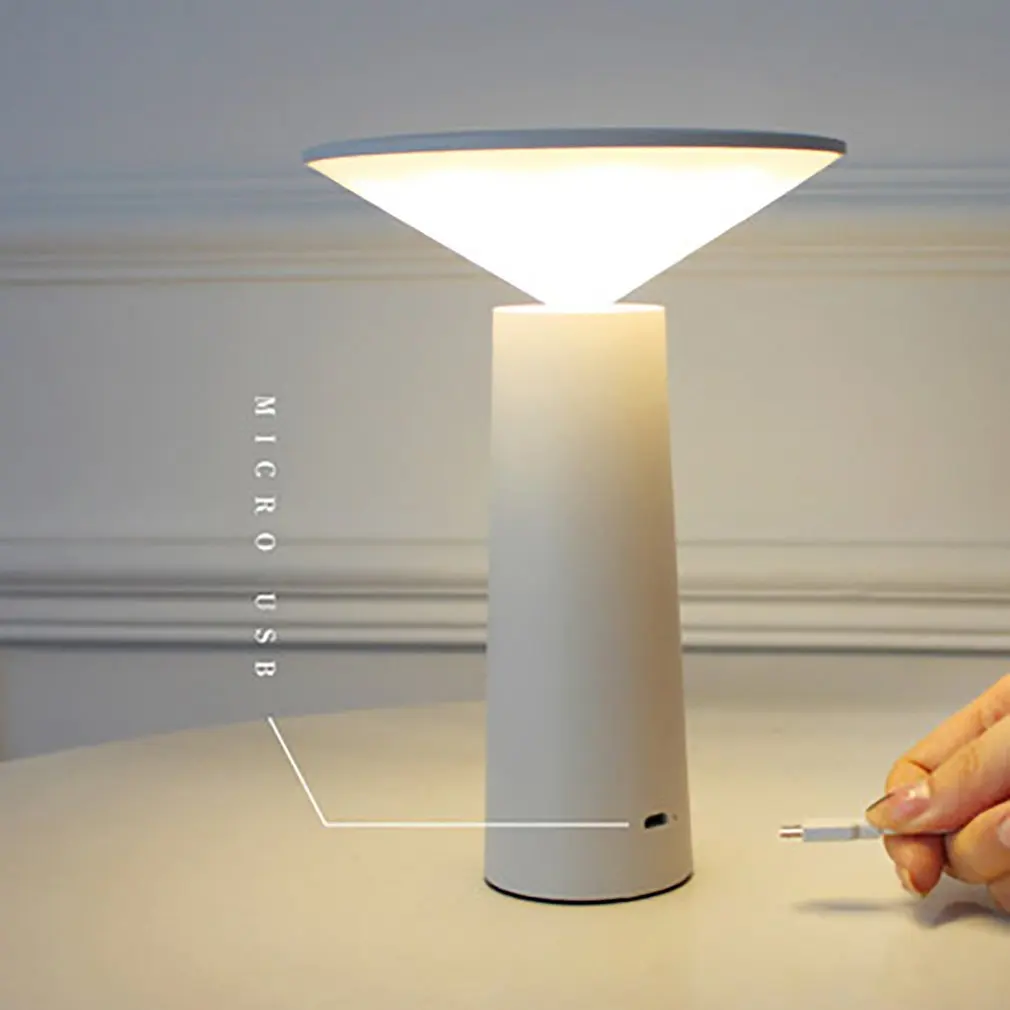 

New type Smart 3 Modes Table Light Shaking Head Table Desktop Light LED Night Light Touch memory dimming