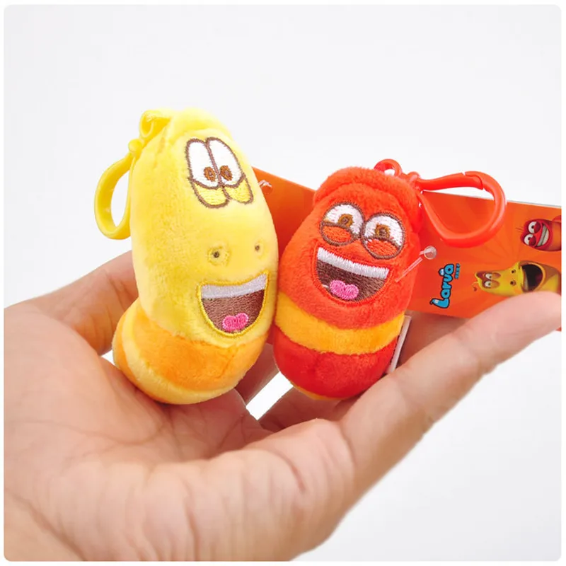 2017 Candice Guo! Selling Item Fun Insect Slug Creative Larva Plush Toys Key Bag Pendants Dolls 10pcslot 22 (5)