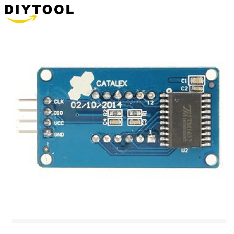 Модуль цифрового светодиодного дисплея TM1637 для arduino 7 сегментов 0 36 дюйма красная