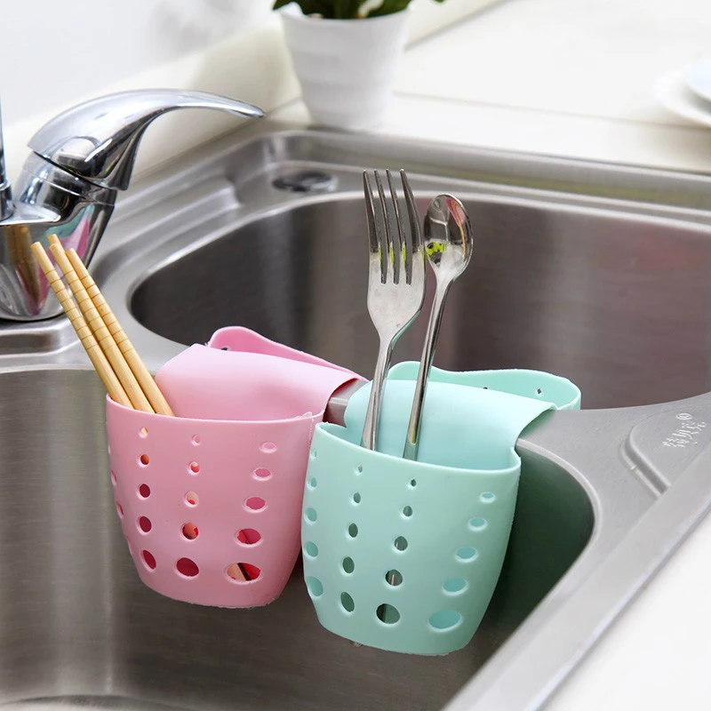 

Space Use Creative Design Kitchen Cleaner Saddle Sink Hollow Drain Basket