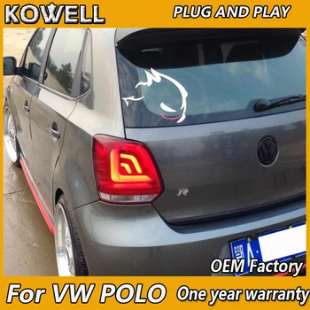 

KOWELL Car Styling for VW POLO taillights 2010 2011 2012 2013-2016 Lights LED Tail Light Rear Lamp LED DRL+Brake+Park+Signal