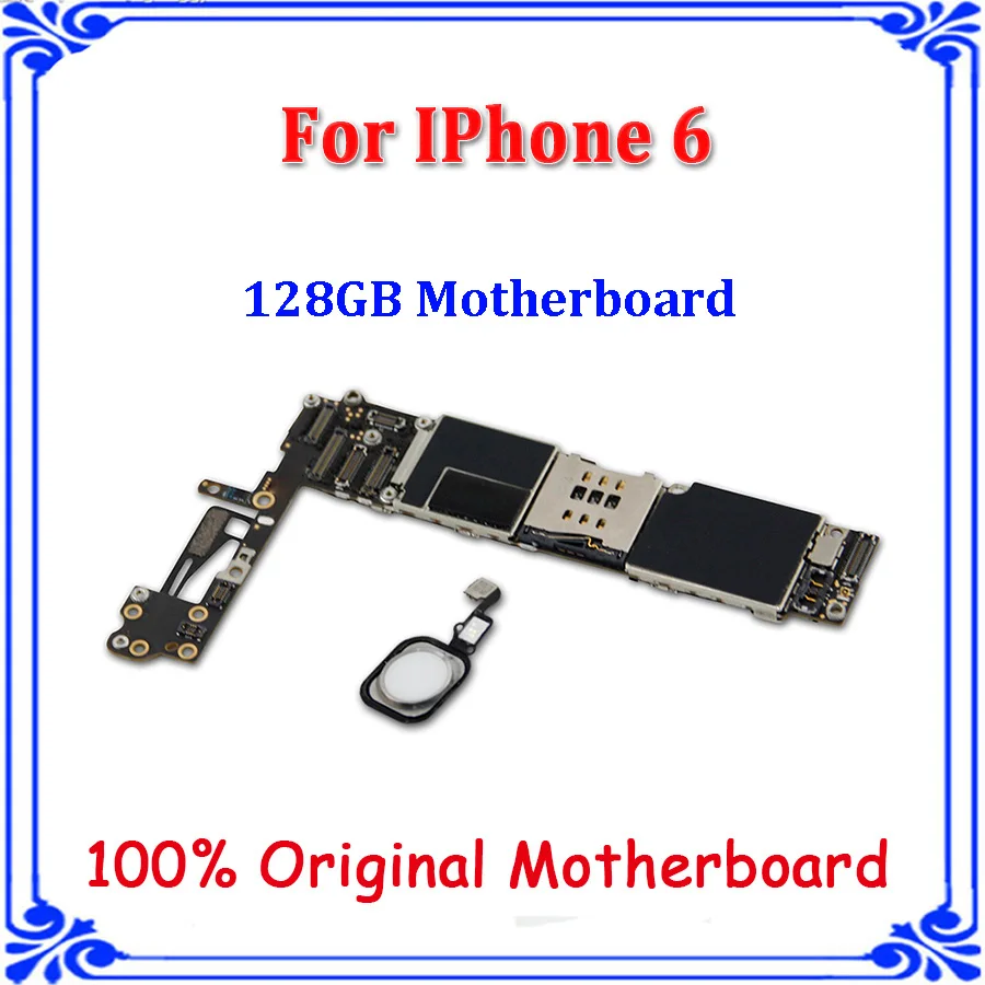 for iphone 6 4.7inch 128GB white original motherboard with