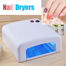 White Color UV Nail Lamp 36w 220V-240V Nail Tools Dryer For Curing Nails Arts With 4PCS 365nm UV Bulbs