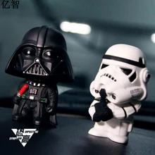 YiZhi star wars Q стиль куклы Автомобильные украшения креативный крутой стиль подарок для друга