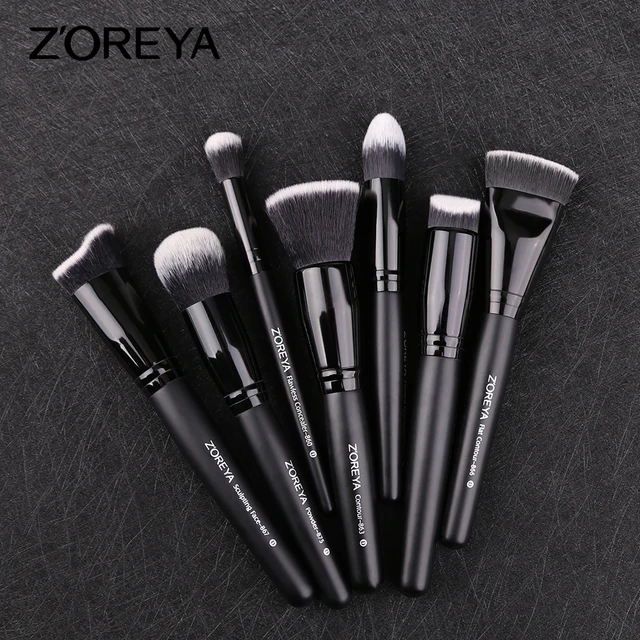 ZOREYA Brand Makeup Brushes 7pcs With Unique Hair Type Classic Makeup