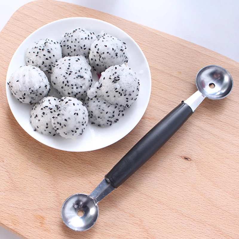 

For Kitchen Tools Ice Cream Ball Melon Scoop Double Size Spoon And Stainless Steel Watermelon Slicer Fruit Knife Spoon