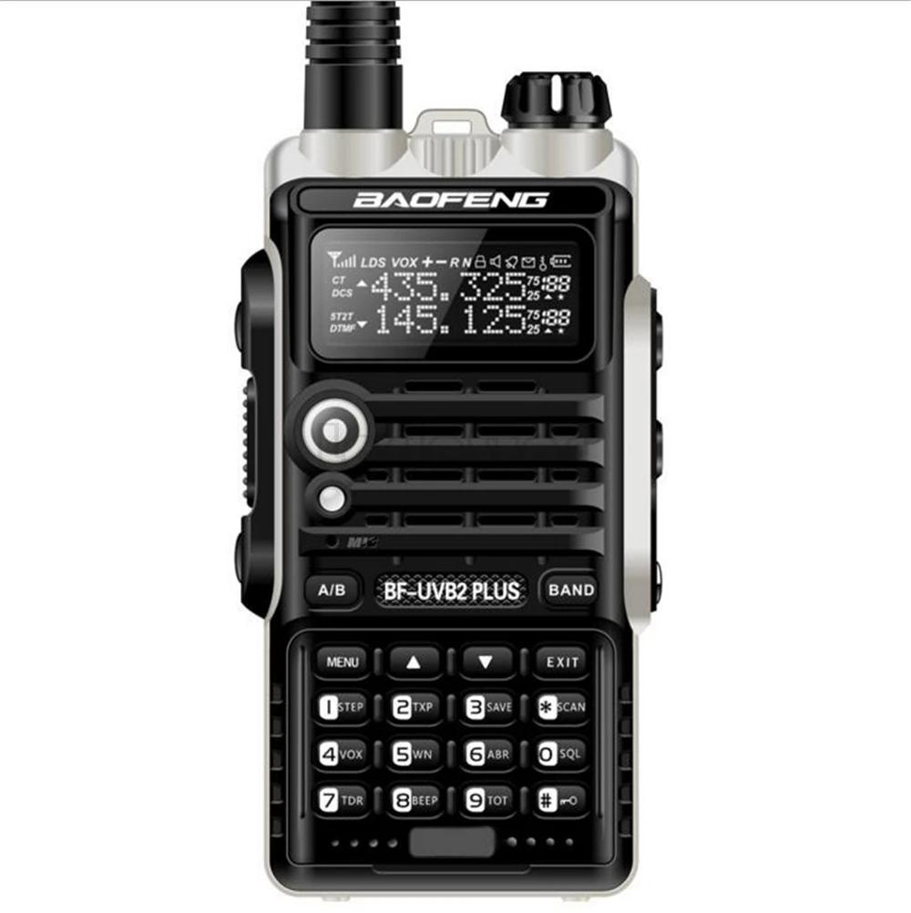 Baofeng UVB2 плюс UV-B2 двухстороннее радио Двухдиапазонная VHF/UHF рация 128CH Переговорная BF-UVB2 Ham CB радио портативный приемопередатчик